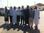 بالصور: حجاج مدينة يافا في زيارة إلى مسجد قباء وجبل أحد بالمدينة المنورة